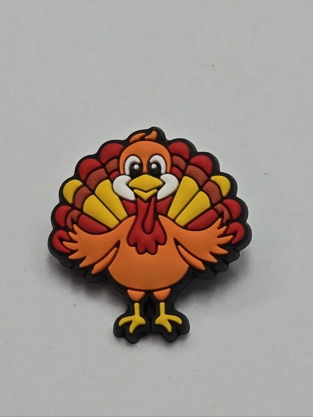 Thanksgiving Turkey Croc Charm Fall Autumn Whimsical Holiday Shoe Jibbitz Style